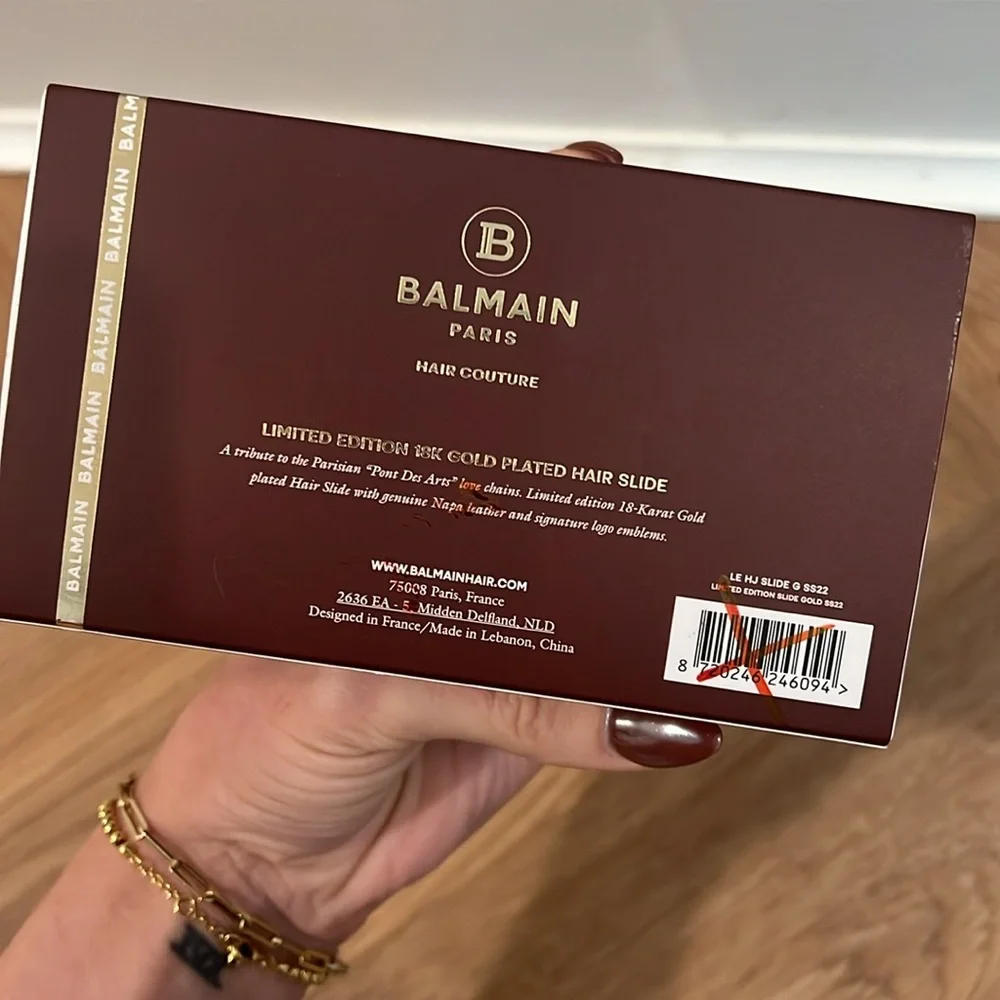 Balmain branded hair
